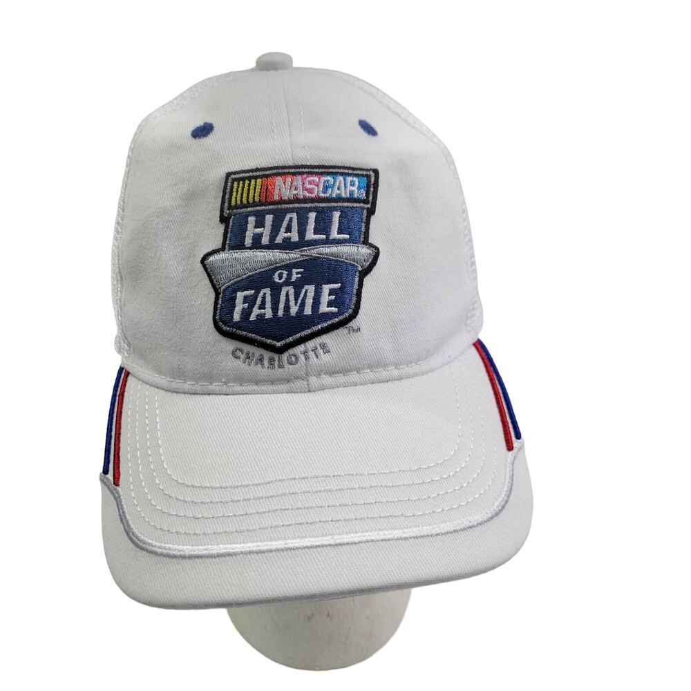 Nascar Hall Of Fame White Snap Back Hat  101423-0466
